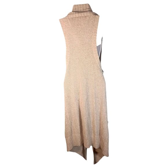 RUEHL No.925 Cardigan Duster Womens Large Rabbit Hair Blend Sleeveless Open Long - Picture 2 of 4